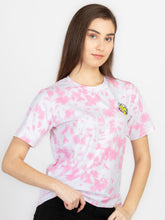 Womens Front & Back Print Round Neck T-Shirt